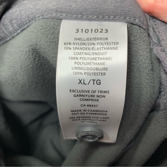 Sunice Stormpack Fleece Lined Pants Hi Rise Gray Nylon XL Warm Winter Outdoor - Picture 8 of 13